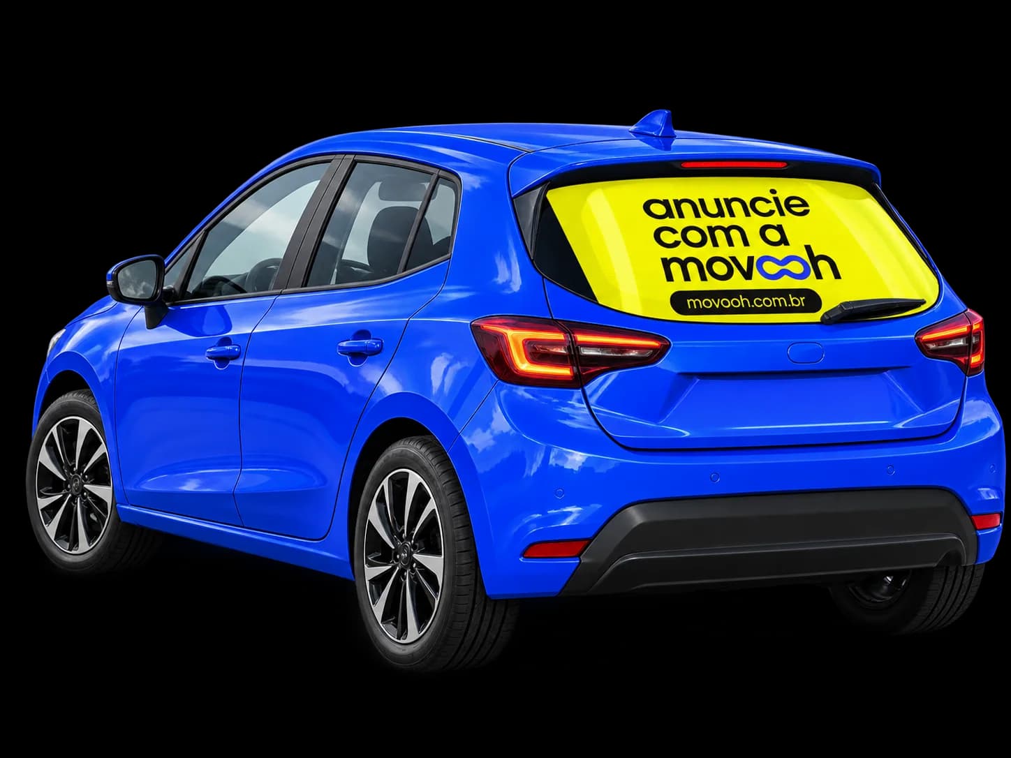 Carro da Movooh com espaço publicitário
